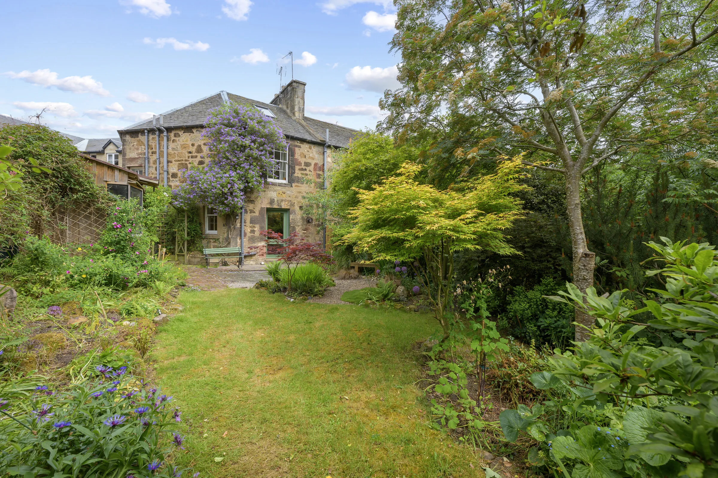 The garden at Brewlands Cottage
